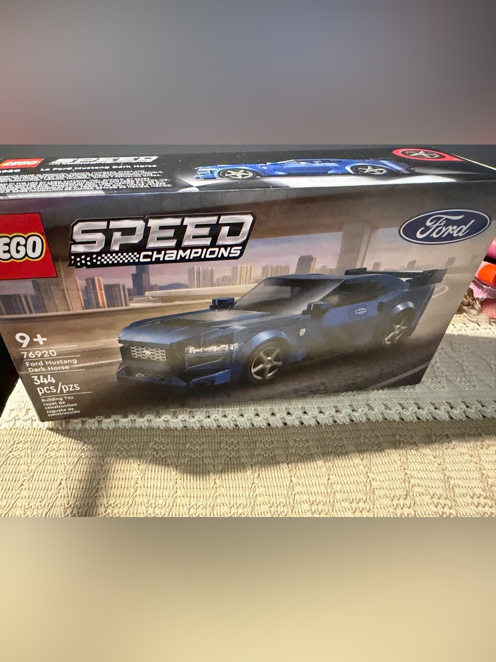 Lego Speed Champions Ford Mustang Dark Horse Blue and Black Set
